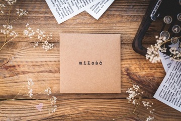 Эко упаковка, футляр, коробка для диска, коричневый KRAFT CD DVD, надпись LOVE