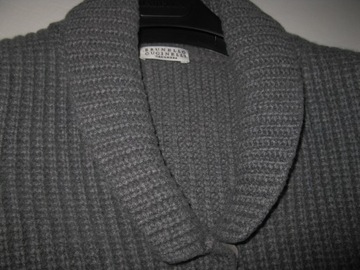 BRUNELLO CUCINELLI kardigan 100% CASHMERE jak NOWY