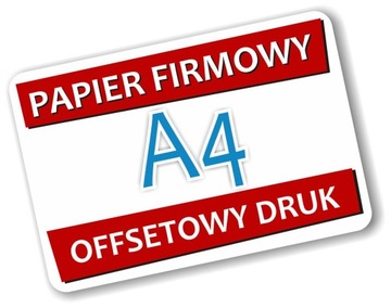 Papier Firmowy A4 1000 szt Kolor Ulotki Projekt