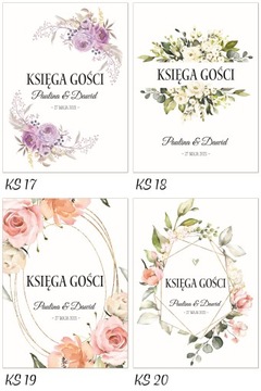 KSIĘGA GOŚCI WESELNYCH A4 100str - PERSONALIZOWANA