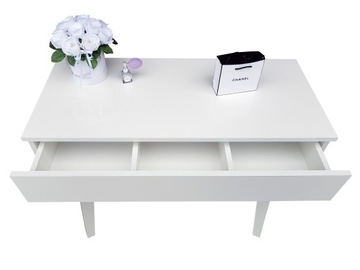 БЕЛЫЙ туалетный столик, СКАНДИНАВСКИЙ СТИЛЬ, ДЕРЕВЯННЫЕ НОЖКИ