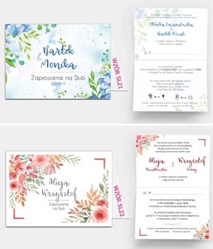 Свадебные приглашения с цветами в деревенском стиле в стиле бохо