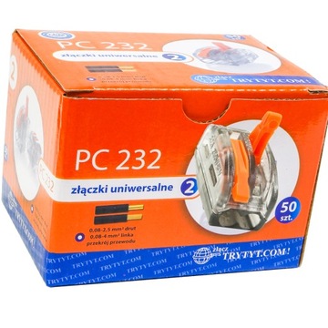 szybkozłączka elektryczna drut linka 2x4mm 50szt