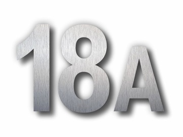 Номера домов Alu Dibond номер 40 см брашированный