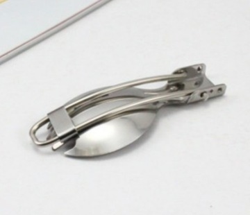 СТАЛЬНАЯ ВЕДРОВАЯ ВИЛКА СКЛАДНАЯ EDC SPORK