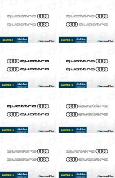 2 наклейки Наклейка AUDI A3 A4 A6 A8 TT Q7 HQ