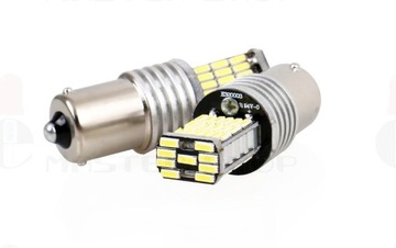 ЛАМПА 45 LED SMD 4014 P21W R5W BA15S БЕЛАЯ