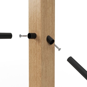 Балустраде деревянный барьер металл 1х3,5 дуб