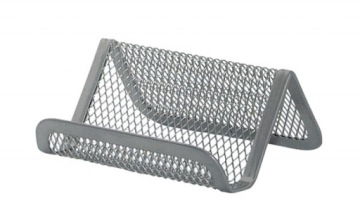 STOJAK NA WIZYTÓWKI Q-CONNECT OFFICE SET SREBRNY