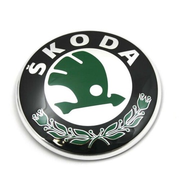 ORYGINALNY znaczek logo SKODA OCTAVIA II przód 90