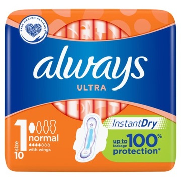 ALWAYS ULTRA NORMAL PLUS PODPASKI 10 SZT