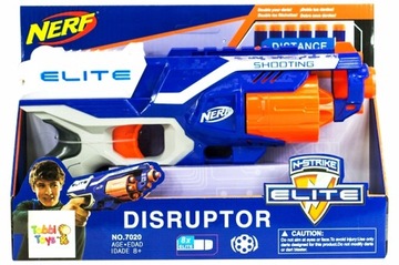 ZESTAW ELITE WYRZUTNIA PISTOLET+ STRZAŁKI DO NERF