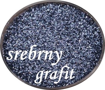BROKAT SREBRNY -GRAFIT 100g DEKORACYJNY DO FARB