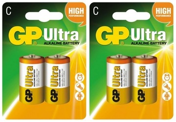 4 x Bateria alkaliczna R14 C 1,5V ULTRA moc LR14