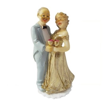 Figurka Na Tort Para Młoda Babcia i Dziadek