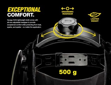 Przyłbica ESAB SAVAGE 9-13 AUTO 4 sens TRUE COLOR