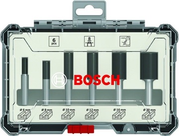 Набор резцов по дереву BOSCH 6 шт., ручка 6 мм.