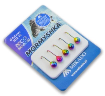 МИКАДО МОРМЫШКА ДИСКО РАДУГА 4ММ