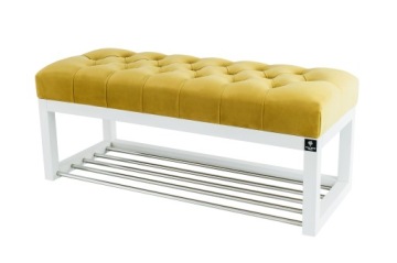 95 Producent Ławka Pikowana Żółty EMRA WOOD