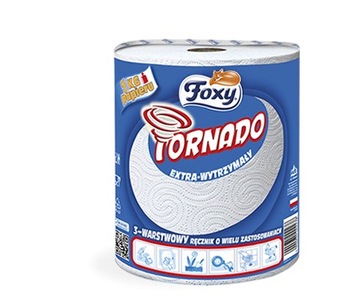 FOXY TORNADO RĘCZNIK PAPIEROWY 3-warstwowy