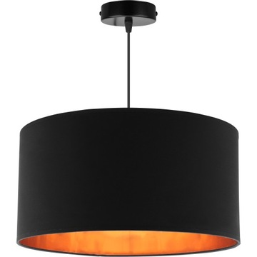 LAMPA WISZĄCA SUFITOWA ŻYRANDOL ZŁOTA ABAŻUR LED