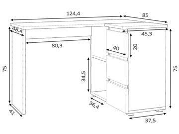 КОМПЛЕКТ ДЕТСКОЙ И ЮНОШЕСКОЙ МЕБЕЛИ С НЕО 02 АНТРАЦИТ-ДУБ СТОЛ ДЛЯ ПОДЕЛКИ