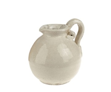 DZBAN ceramiczny 'white' HAND MADE retro INDONEZJA