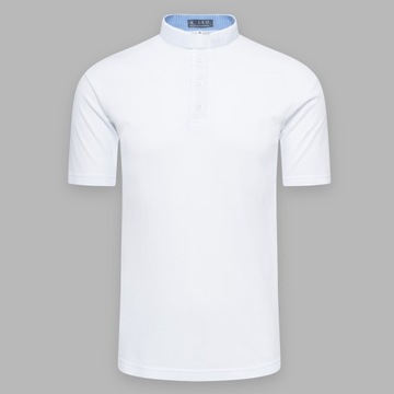Koszula kapłańska POLO z koloratką - biały XXXL
