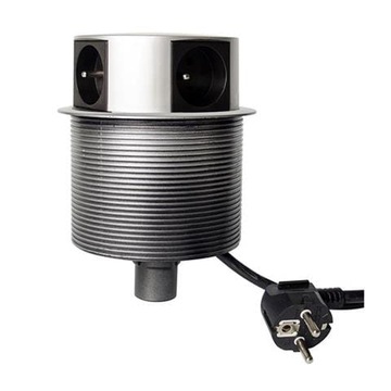 Удлинитель под стойкой, спрятанный в столешнице