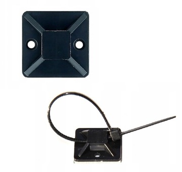 20x UCHWYT SAMOPRZYLEPNY DO KABLI OPASEK 30x30 mm