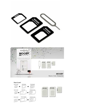 NOOSY ADAPTERY DO KARTY SIM MICRO NANO ADAPTER