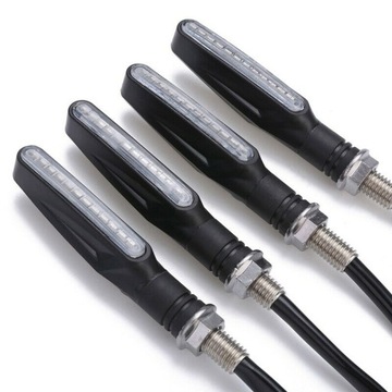 Плавающие поворотники 12LED 4 шт. + автоматический выключатель