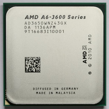 AMD APU A6-3650 4x2,6GHz socket FM1