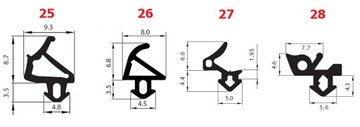 VEKA S-1127A Уплотнители оконные, СЕРЫЕ