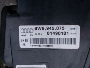 AUDI A4 B9 KOMBI 15- VÍKO KUFRU LEVÝ ORIGINÁLNÍ EVROPA