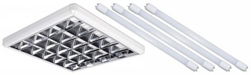 OPRAWA RASTROWA 60cm + 4 ŚWIETLÓWKI 4000K 125lm/W