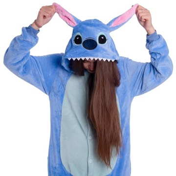 STITCH STICZ STICH PIŻAMA Jednoczęściowa Kigurumi Onesie Dres L 165-174 cm