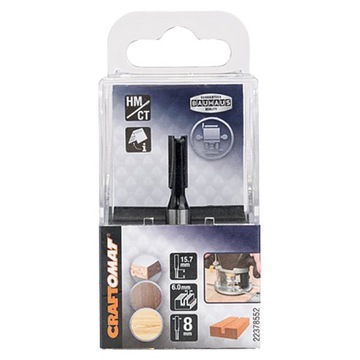 CRAFTOMAT Frez rowkowy dwuostrzowy do drewna 8 mm