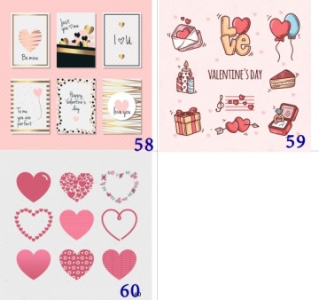 Наклейки День святого Валентина Сердце Любовные рисунки