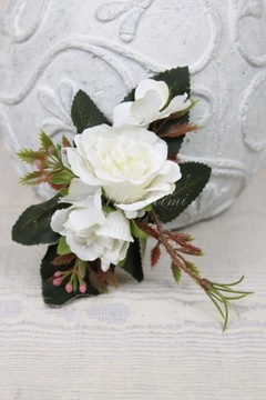 Булавка для пуговиц, пыльная роза, БЕЛЫЙ КРЕМОВЫЙ