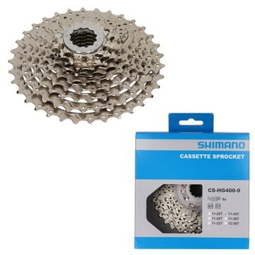 Shimano 9-скоростная кассета 11-34 CS-HG400 Alivio