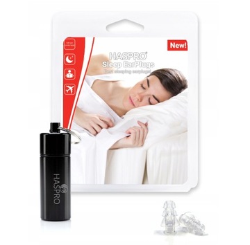 Haspro Sleep zatyczki do uszu spanie odpoczynek
