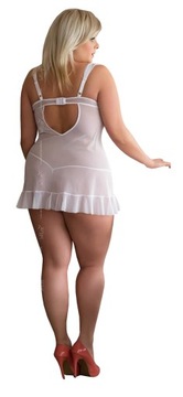SL BIANCA сорочка + стринги PLUS SIZE *5XL* белый