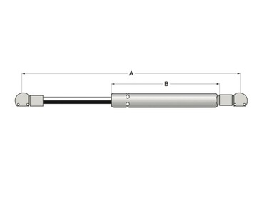 Актуатор газомасляного амортизатора 170Н 400мм