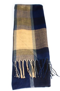 Шарф, платок, бахрома, клетчатые узоры