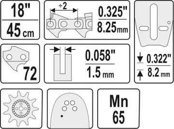 НАПРАВЛЯЮЩАЯ ЦЕПИ ДЛЯ ПИЛ 18