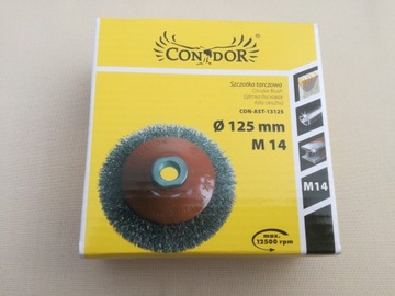 ПРОВОЛОЧНАЯ ДИСКОВАЯ ЩЕТКА M14 ИЗОЛНЕННАЯ ПРОВОЛОКА 125 мм