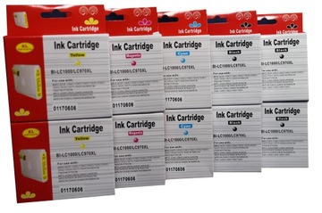 10xtusz Brother LC1000 LC970 DCP130C DCP135C XXL