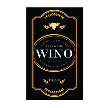 Naklejki na butelki etykiety na WINO NOWE