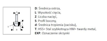 FREZ DO ROWKÓW 1140113 VIRUTEX